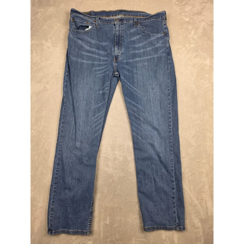 Levi's 559 Relaxed Straight Jeans Mens 40x32 Blue Medium Wash Stretch Denim